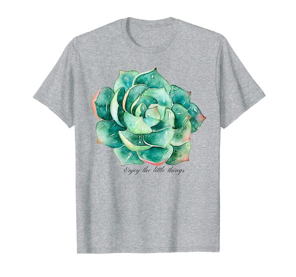 

inspiration tshirt succulent lovers -enjoy the little things, White;black
