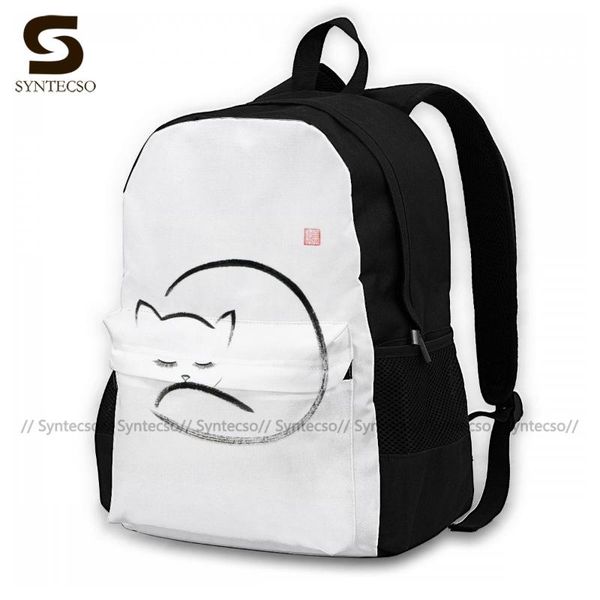 

japanese cat backpacks fitness youth lightweight backpack kawaii polyester bags