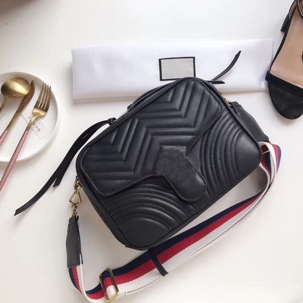 

new arrival women chain handbags shoulder bag fashion contrast colour shoulder bags crossbody 25*19cm, Black