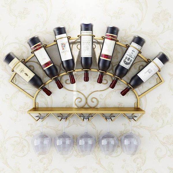 

tablewine racks rack wall hang simple creative mount iron botellero de vino household fashion bar wijnrek decoration