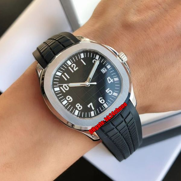 

7 styles watches 5167a-001 stainless steel miyota 8215 automatic mens watch black dial rubber strap gents sports wristwatches, Slivery;brown