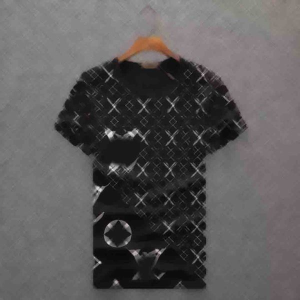 

men t-shirt geometric pattern summer casual tee fashion style streetwear loose sport hip-hop mature trendy t shirts2021, White;black