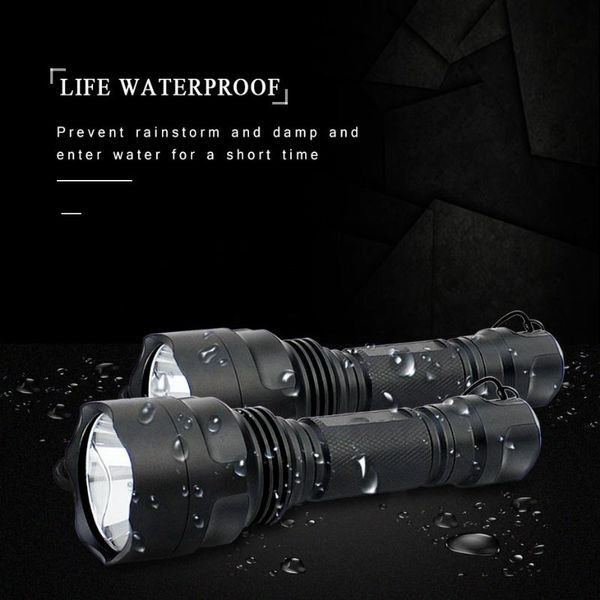 

t6 super powerful led linterna rechargeable work lamp waterproof 4 modes lampe torche for hiking camping emergency