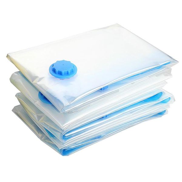 

storage bags portable vacuum bag transparent compressed closet clothes organizer space saving seal package home organizador