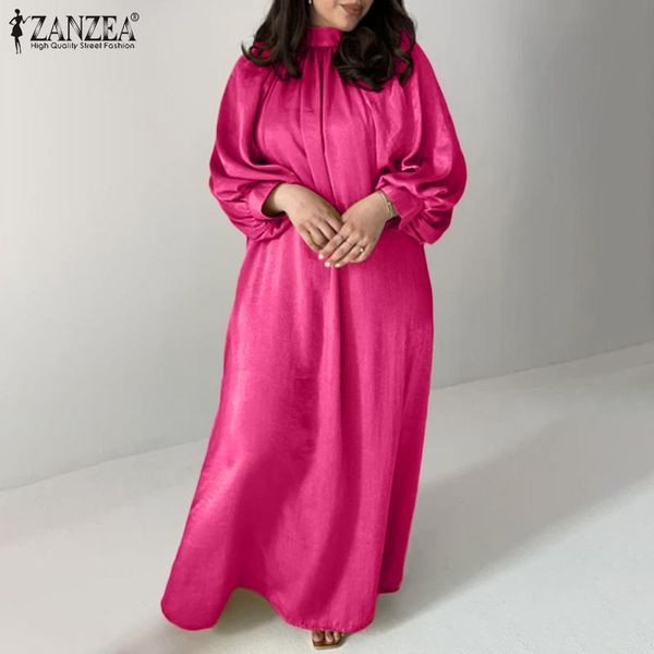

casual dresses women's velvet dress 2022 spring autumn elegant maxi vestidos solid puff sleeve looe sundress oversized party robe, Black;gray