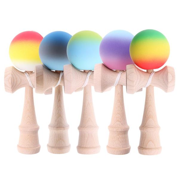 

party masks traditional japanese kendama bilboquet jugle ball w/ string wooden cup kids toy
