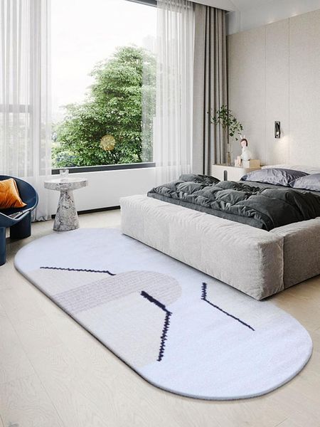 

carpets simple beige oval bedroom carpet girls room long bedside floor mat japanese style art rugs living home customized