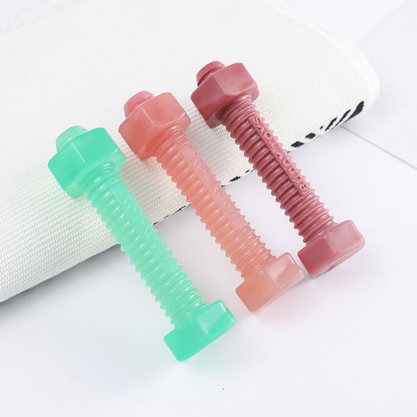 

dog toy pet toys chewing tpr molars bite resistant interactive training to relieve boredom hexagon screw