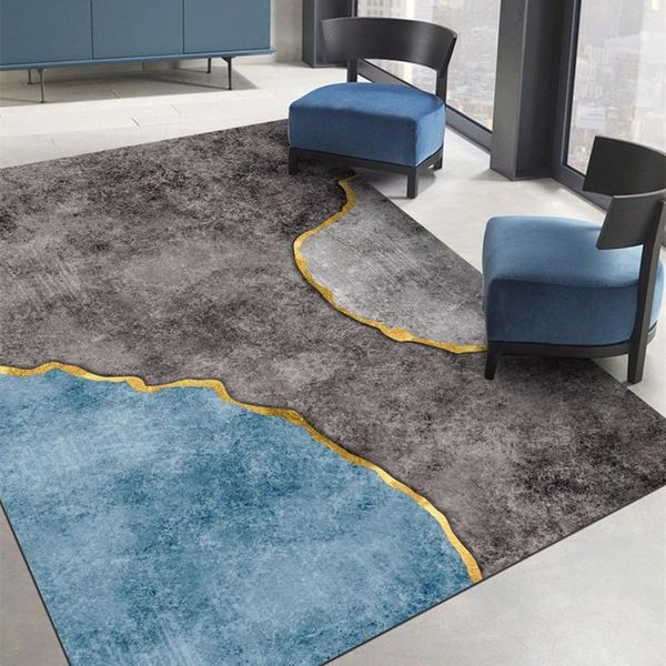 

modern ins style minimalist abstract coffee table decorated sofa living room full of large carpet custom bedroom mat new
