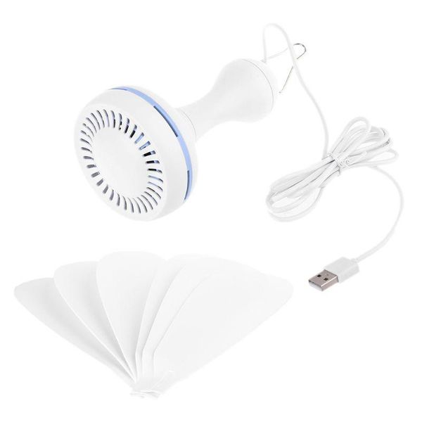

electric fans 6 leaves 5v usb ceiling fan air cooler powered hanging 16.5 inch tent hanger for camping outdoor dormitory home bed