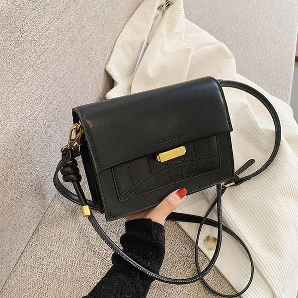 

cross body autumn and winter retro small bag women's 2021 fashion style shoulder messenger texture ins square