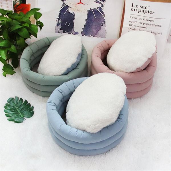 

puppy dog cat bed pets kennel dog beds for small large dogs house winter pets plush nest keep warm kitty pet products supplies
