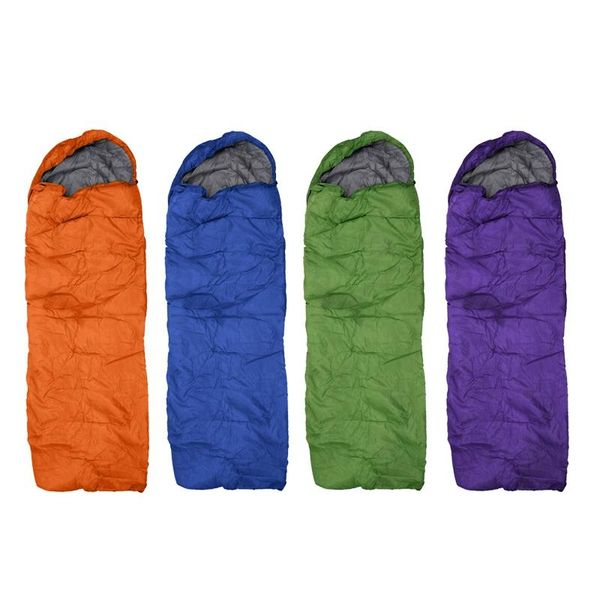 

single camping waterproof suit case envelope sleeping bag green