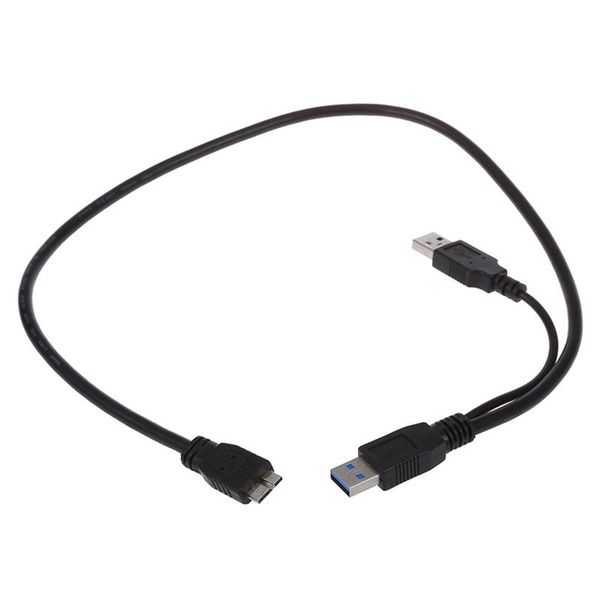 

audio cables & connectors a to micro-b usb 3.0 y cable, black