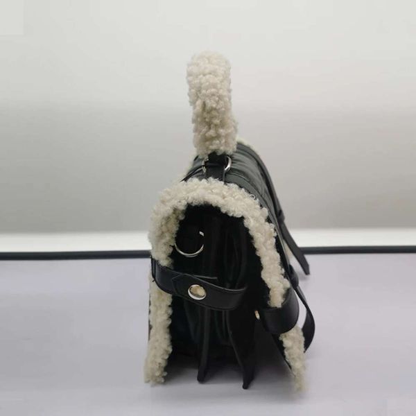 

5a+luxury women's bag handbag qiu dong season diagonal sheep plush qui seam of wool leisure city