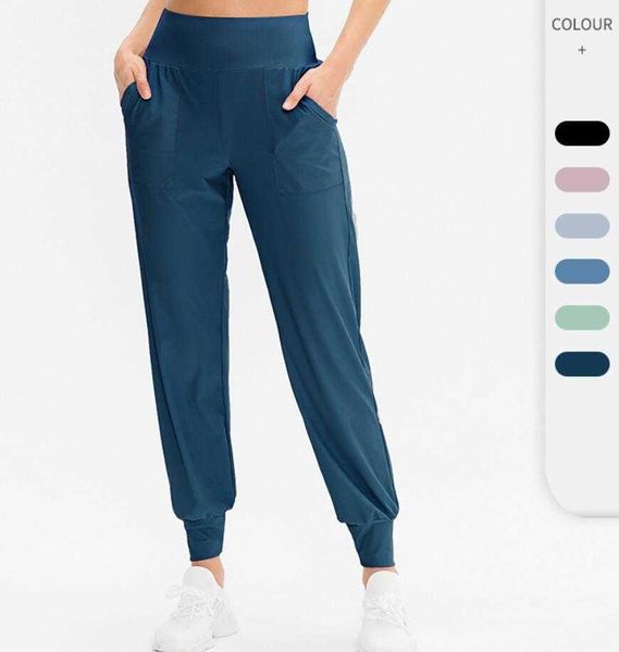 Pantaloni sportivi larghi Allenamento da corsa da donna Abiti da yoga Pantaloni da jogging Tasca per il tempo libero Leggings per il fitness ad asciugatura rapida Abbigliamento da palestra