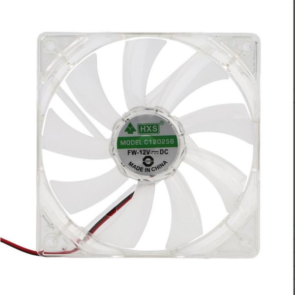 

pc computer fan quad 4 led light 120mm pc computer case cooling fan mod quiet molex connector easy installed 12v