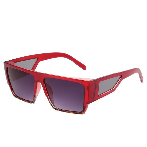 

sunglasses square punk women's versatile men's uv glasses 81036, White;black