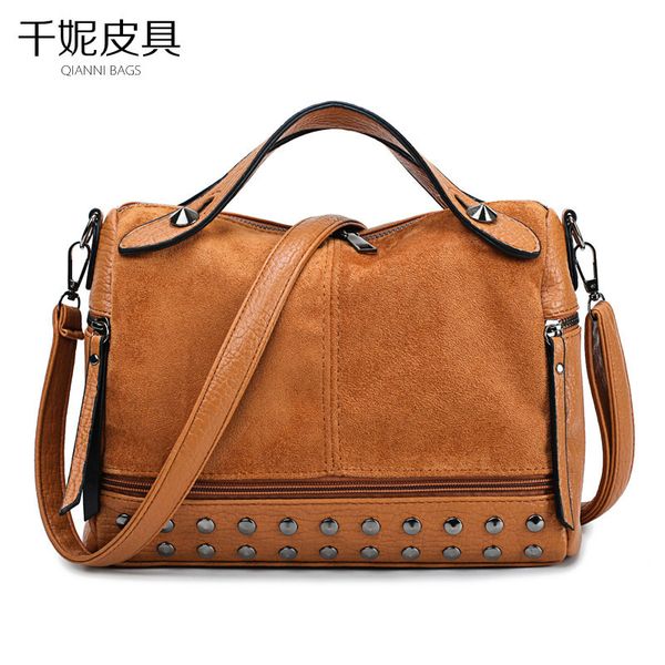 

handbags amazon foreign shoulder explosion rivet motorcycle and european american fashion bag ladies frosted trade gtnwx