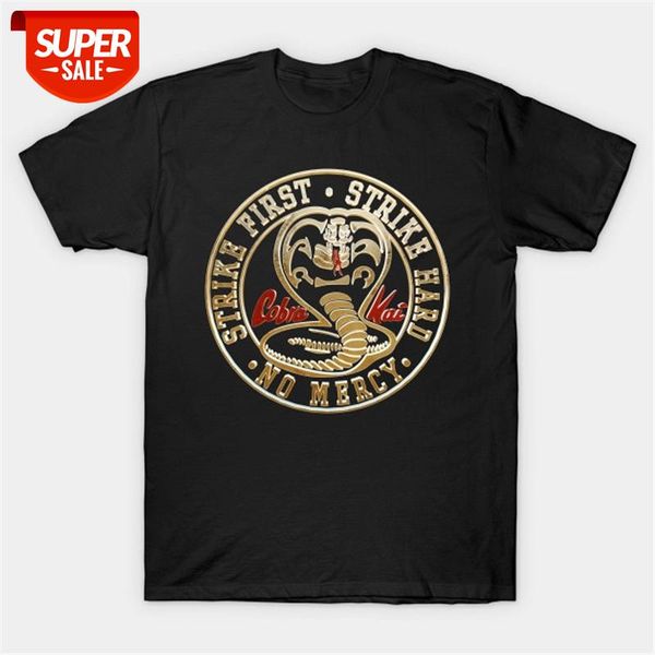 

tv cobra kai t shirt men women summer karate graphic tees fashion cotton tee shirt harajuku male female #cd9h, White;black