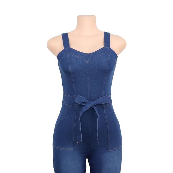 

ethnic clothing 2021 fashion washed stretch jeans jumpsuits for women/lady,elegant elastic, Red