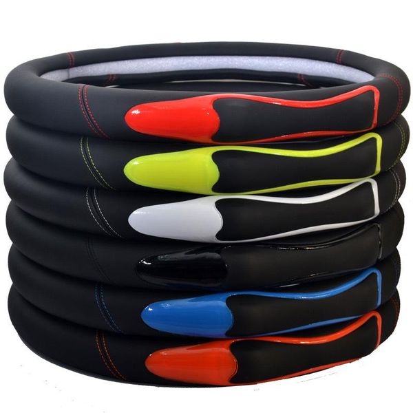 

steering wheel covers cover 39/40 cm on car four seasons universal case set of style bump anti-slip color for