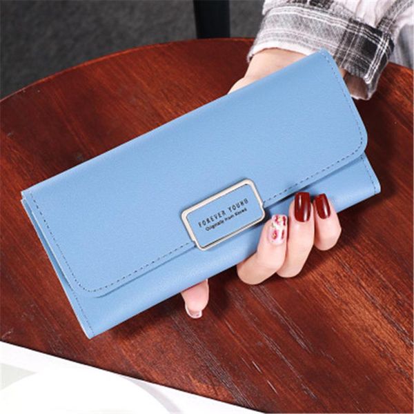 

wallet long section 2021 new fashion thin section casual clutch bag long wallet multi-card ticket holder women, Red;black