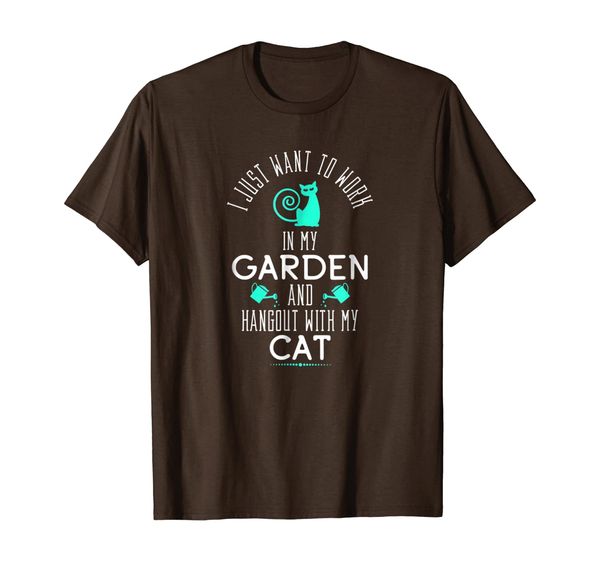 

gardening tee shirts for women funny farmer shirts cat gift, White;black