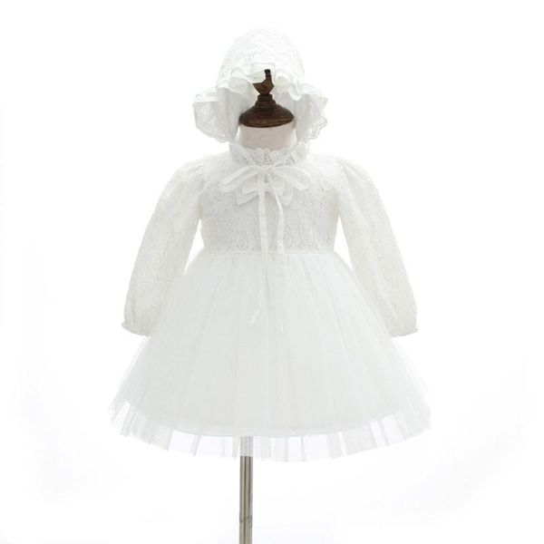 

girl's dresses autumn long sleeve dress baby girl party infant baptismal gowns for 1 year 2 years kids birthday little wedding, Red;yellow