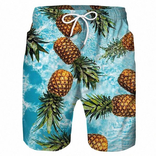 

men's casual shorts chinos shorts mesh print knee length pants daily holiday micro-elastic fruit mid waist blue rainbow white m  xl xx, White;black