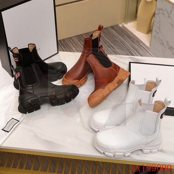 

luxury designer women's men's short boots men's ankle boots fashion women's autumn and winter high g family couple model, Black