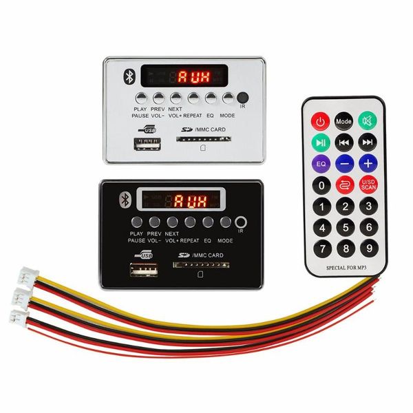 

& mp4 players 5v 12v mp3 decoder decoding board module color screen bluetooth 5.0 car fm radio support tf usb aux recorders