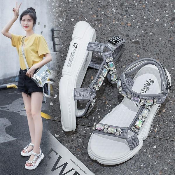 

bottom leisure time will shoes sandals woman 2021 fairy thick, Black