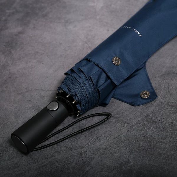 

umbrellas folding umbrella rain women men parachase fully automatic windproof parasol sunny and rainy luxury outdoor portable