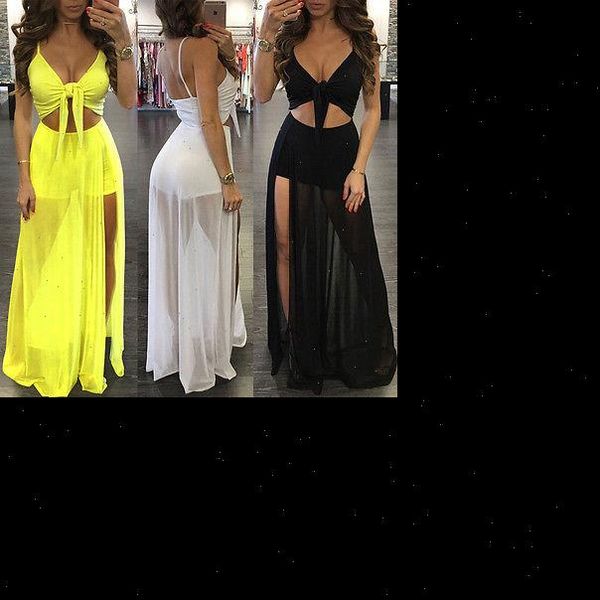 

women summer boho long maxi dress evening party beach dresses sundress ladies womens sundress, Black;gray