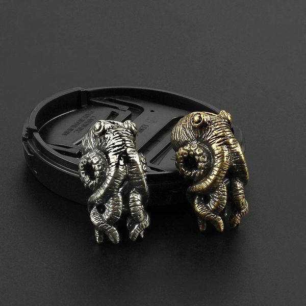 

outdoor gadgets ocs knife beads brass squid umbrella rope pendant vintage paracord diy