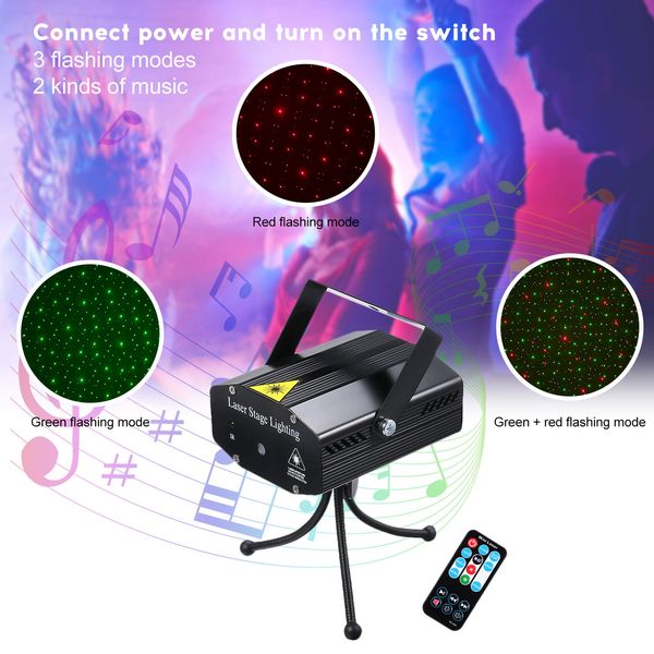 

2021 new dj laser rgb stage projector led disco holiday light inside party lamp remote control 4r0k