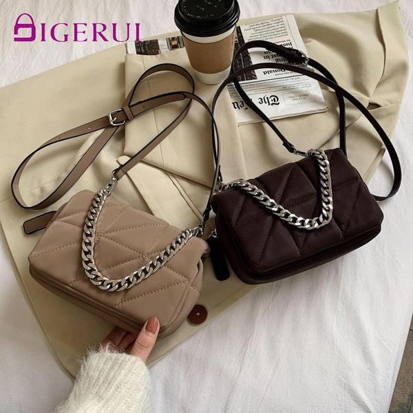 

evening bags digerui luxury designer handbag women mini shoulder bag satchel style nylon crossbody for 2021 metale chain clutches