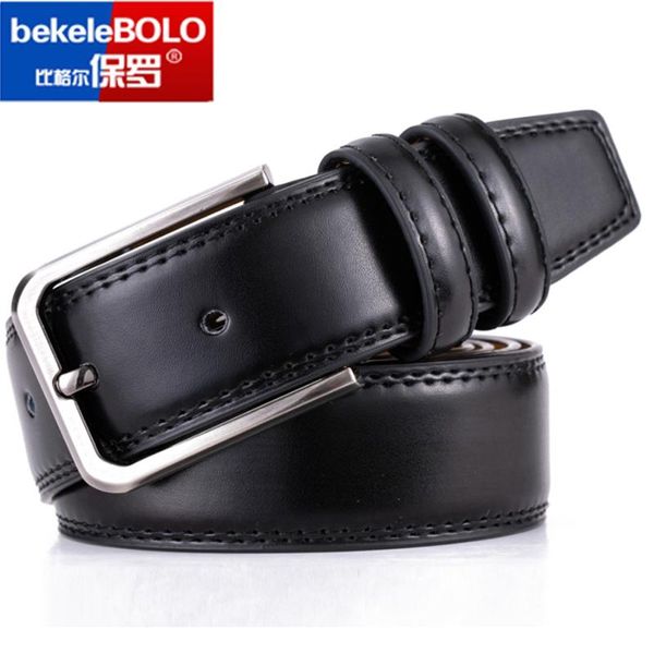 

belts drop fashion men genuine leather luxury designer brown vintage waist belt for jeans cinturon cowboy hombre, Black;brown