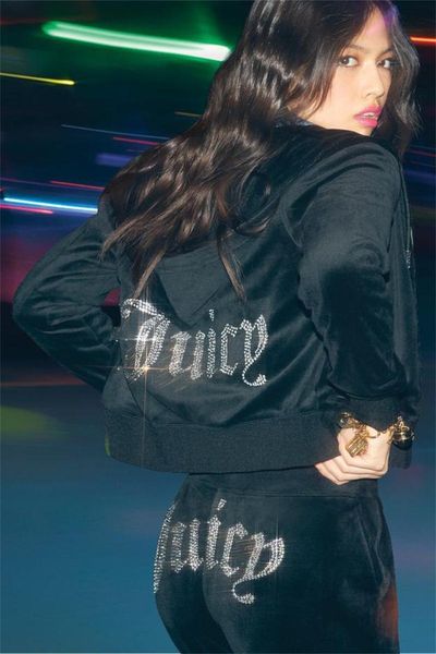 

women's two piece pants velvet juicy tracksuit women coutoure sweatsuits for track suit couture fall winter juciy coture hoodie, White