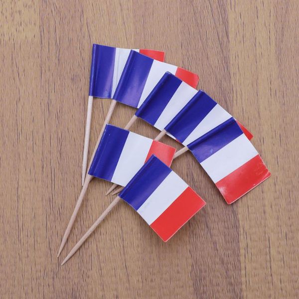 

other festive & party supplies 100pcs france flag shape picks cake ers decorative cupcake muffin food fruit festival birthday favors