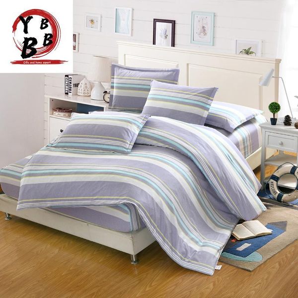 

100% cotton bedding set stripes modern stripe style bed sets include twin full  king duvet cover fitted sheet pillowcase