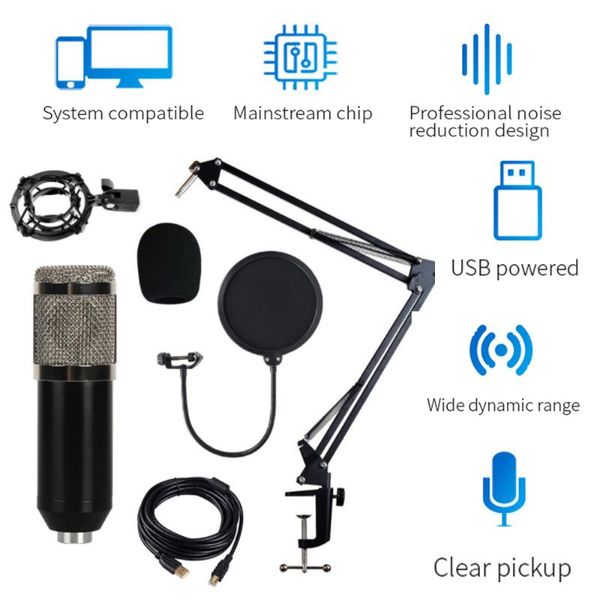 

microphones computer streaming usb microphone metal condenser for laprecording studio karaoke youtube tiktok plug and play