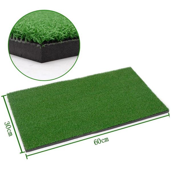 

30x60cm indoor golf practice grass mat backyard training hitting pad golf mat with tee outdoor mini practice accessories