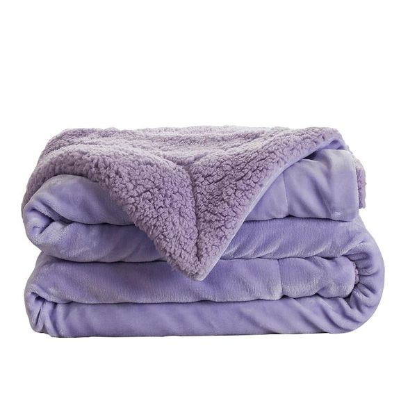 

blankets sofa cover blanket for casual weighted flannel&lamb double gift home
