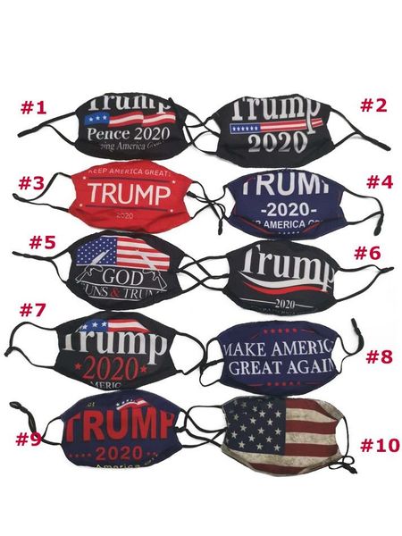 37 прибывает в США США Избирательные маски Crossborder Sale Моющаяся хлопчатобумажная маска с десятью узорами в наличии