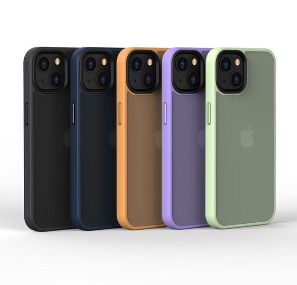 Custodie per cellulari con chiave in metallo satinato opaco di qualità premium per iPhone 13 12 Pro Max Mini Anti-impronte digitali