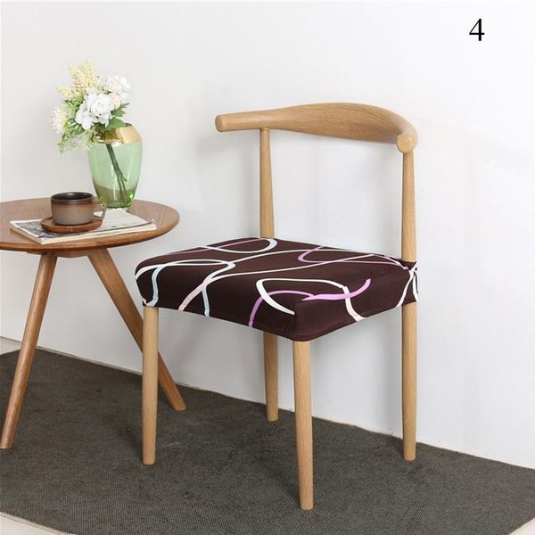 

chair covers soft cushion cover printed modern spandex stretch seat for dining room el wedding banquet