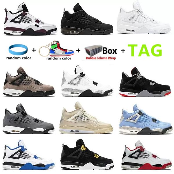 

university bred cement 4 4s basketball shoes the cactus white jack cool grey mens concord pure money royalty women men sport sneakers size:3