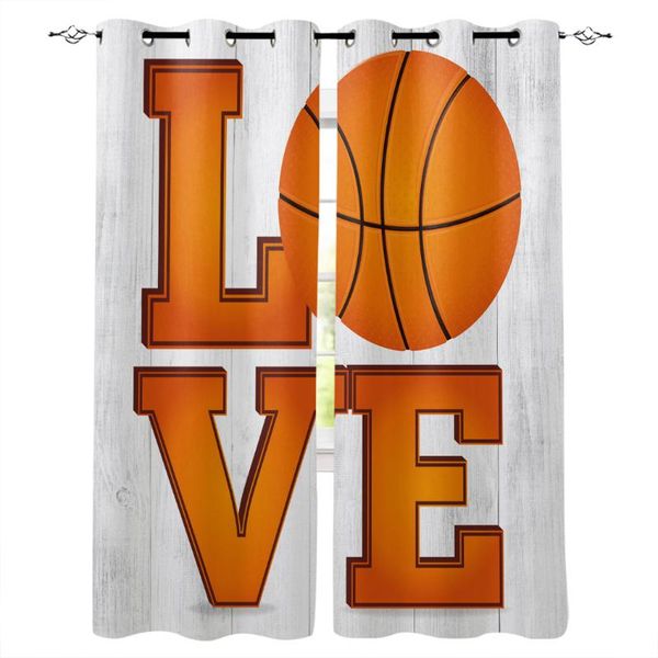 

curtain & drapes wood grain letters love basketball room curtains large window lights bathroom outdoor bedroom kids panels